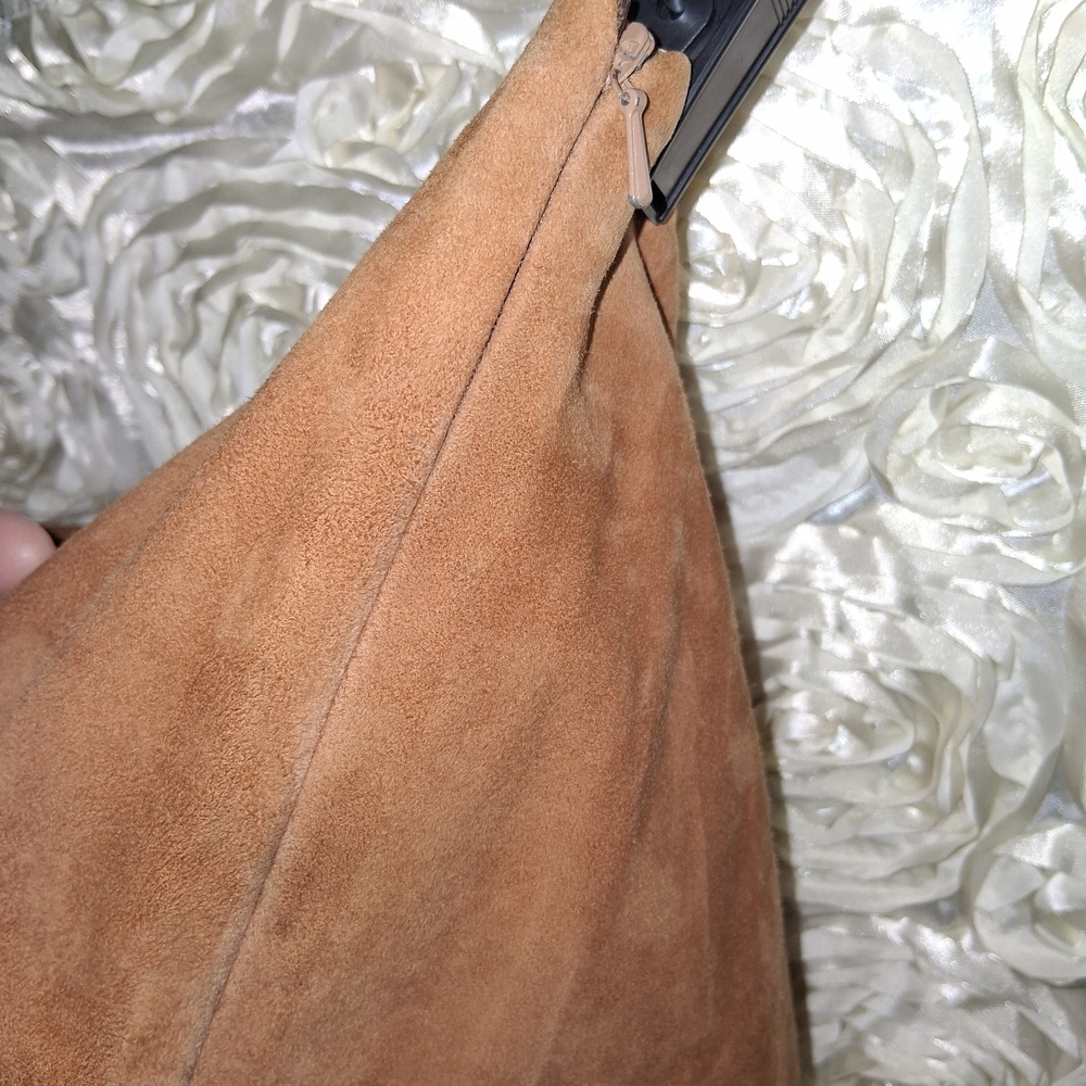 Dana Buchman Tan Suede Skirt - Picture 6 of 7